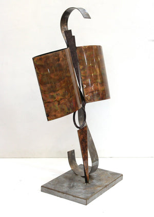 Modern Abstract Metal Tabletop Sculpture perspective (6719954354333)