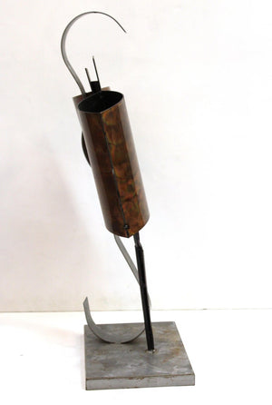 Modern Abstract Metal Tabletop Sculpture side (6719954354333)