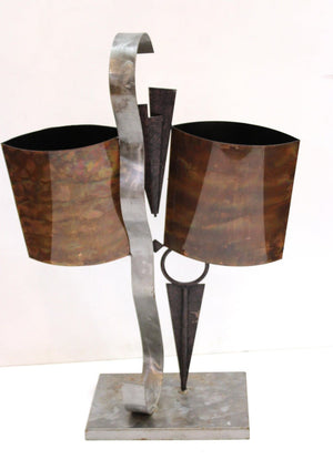 Modern Abstract Metal Tabletop Sculpture back (6719954354333)
