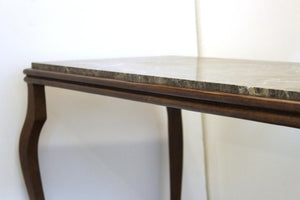 Modern Console Table with Cabriole Legs and Marble Top (6719933841565)