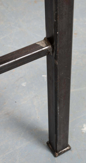 Modern Iron and Cast Stone Side Table (6720045875357)