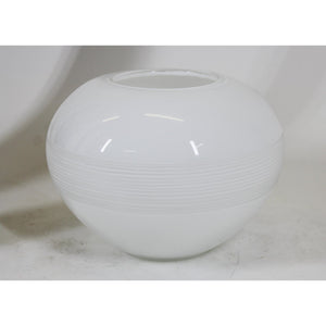 Modern Minimalist White Glass Vase (6720042336413)