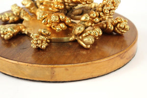 Modern Organic Gilt Bronze Candelabra (6719903367325)