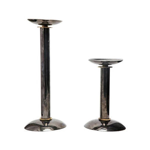 Modern Pillar Candlesticks in Metal & Brass (6719950815389)