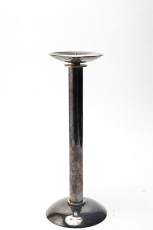 Modern Pillar Candlesticks in Metal & Brass back  (6719950815389)