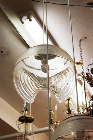 Modernist Sculptural Triple Glass Globe Pendant middle (6719937708189)