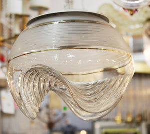 Modernist Sculptural Triple Glass Globe Pendant detail (6719937708189)