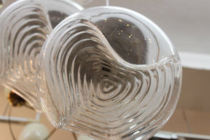 Modernist Sculptural Triple Glass Globe Pendant under detail (6719937708189)
