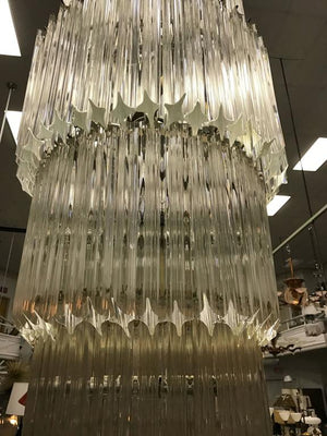 Venini Mid-Century Modern Seven-Tier Murano Glass Chandelier (6720034046109)