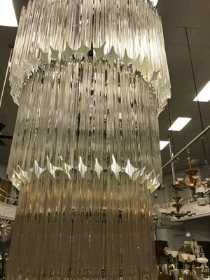 Venini Mid-Century Modern Seven-Tier Murano Glass Chandelier (6720034046109)