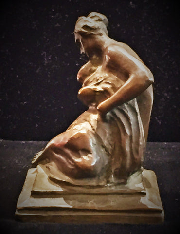 Robert Aitken American Art Deco Bronze Sculpture of Mother and Child