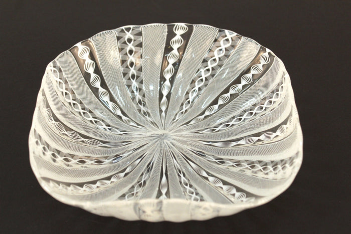 Murano Glass Striped Bowl