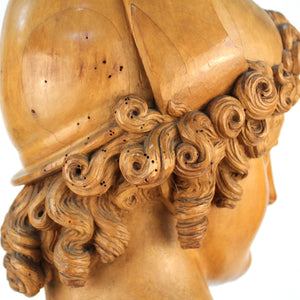 Neoclassical Head of Paris Wood Sculpture After Antonio Canova (6719754305693)