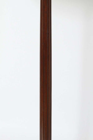 Neoclassical Style Carved Mahogany Floor Lamp with Claw Foot Base (6719992397981)