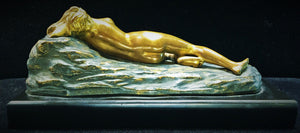Opus Cellini Female Nude Bronze Sculpture in American Art Deco Style (6719717900445)