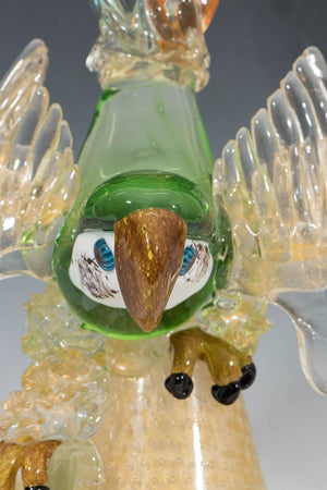 Sculpture of a Parrot in Murano Glass (6719621726365)