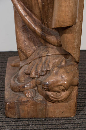 Albert Wein Attributed Modernist Sculpture of a Standing Female (6719680184477)