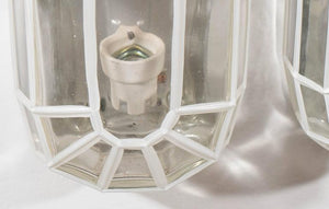 Pair of Faceted Glass Sconces by Glashutte Limburg (6719620743325)