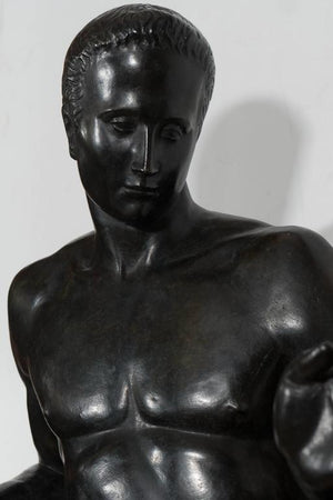 Male Nude Sculpture in Patinated Bronze in the Italian Neoclassical Style (6719681691805)