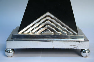 Crest Company Art Deco Nickeled Bronze Star Lamps (6719828295837)