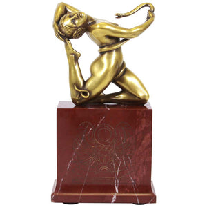 Paul Piel French Art Deco Snake Charming Woman Bronze Sculpture (6720015630493)