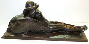 Paul Silvestre Sculpture of Leda and the Swan in Bronze (6719832260765)