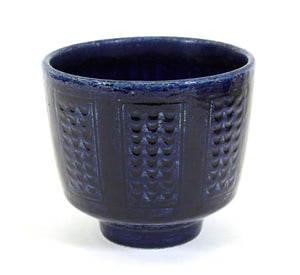Per Linnemann-Schmidt for Palshus Danish Mid-Century Modern Blue Ceramic Bowl (6720065765533)