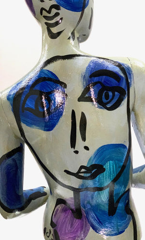 Peter Keil Abstract Expressionist Painted Mannequin Detail (6719901237405)
