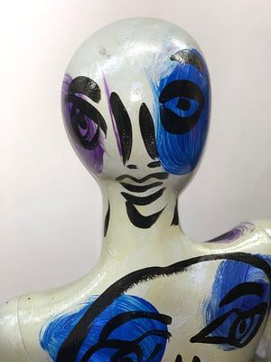 Peter Keil Abstract Expressionist Painted Mannequin Detail (6719901237405)