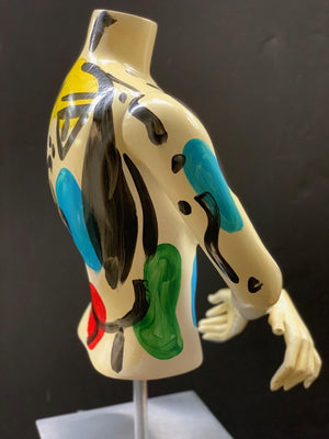 Peter Keil Abstract Expressionist Painted Mannequin Torso (6719901565085)