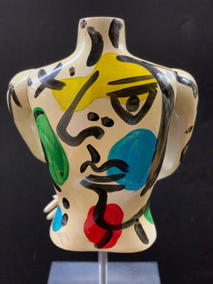 Peter Keil Abstract Expressionist Painted Mannequin Torso (6719901565085)