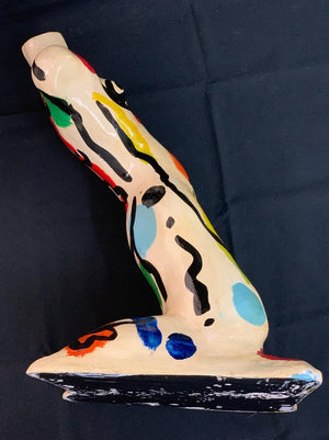 Peter Keil Expressionist Painted Fiberglass Sculpture (6719927025821)