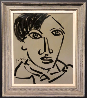 Peter Keil Expressionist Portrait Oil Painting of Pablo Picasso open (6719850545309)