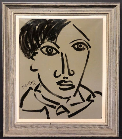 Peter Keil Expressionist Portrait Oil Painting of Pablo Picasso