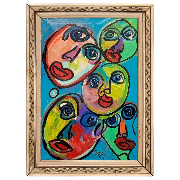 Peter Keil Expressionist Portrait Painting of The Beatles In Hamburg