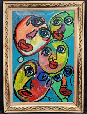 Peter Keil Expressionist Portrait Painting of The Beatles In Hamburg (6719927124125)