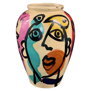Peter Keil Modern Abstract Painted Ceramic Vase (6720009404573)