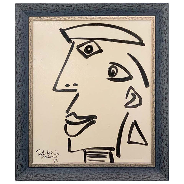 Peter Keil “The Young Pablo Picasso With A Hat” Oil Portrait Painting