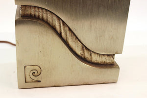 Pierre Cardin Modern Metal table Lamp detail (6719933382813)