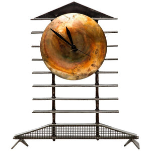 Post-Modernist Metal Mantel Clock front (6719891144861)