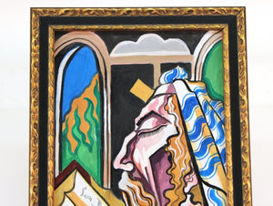Rabbinical Judaica Expressionist Portrait Painting Attributed to Hugo Scheiber (6719890129053)