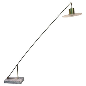 Achille Castiglioni Italian Floor Lamp with Lucite Shade and Marble Base (6719815680157)