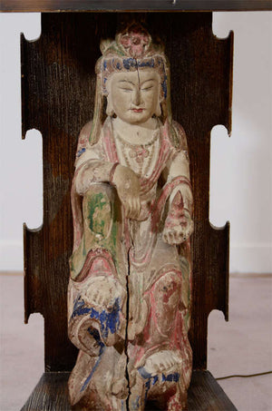 James Mont Art Deco Asian Figure Table Lamps (6719825838237)
