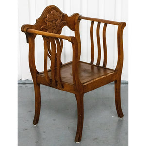 Renaissance Revival Fruitwood Open Armchair (6720040009885)