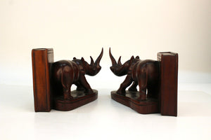 Pair of Rhino Bookends (6719754469533)
