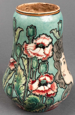 Royal Bonn Art Nouveau Pottery Vase (6720034799773)