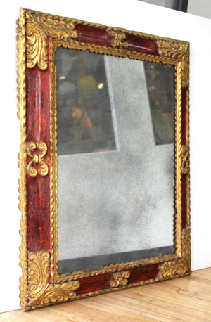 Spanish Baroque Carved and Giltwood Frame Mirror (6719996231837)