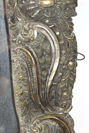 Spanish Colonial Baroque Repoussé Silver Ornate Mirror Frame (6719996297373)