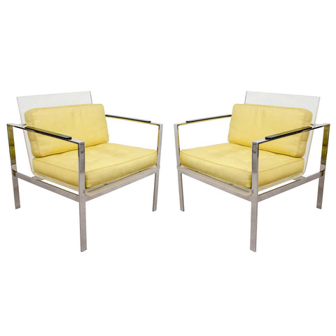 Laverne Lucite Modernist Chairs