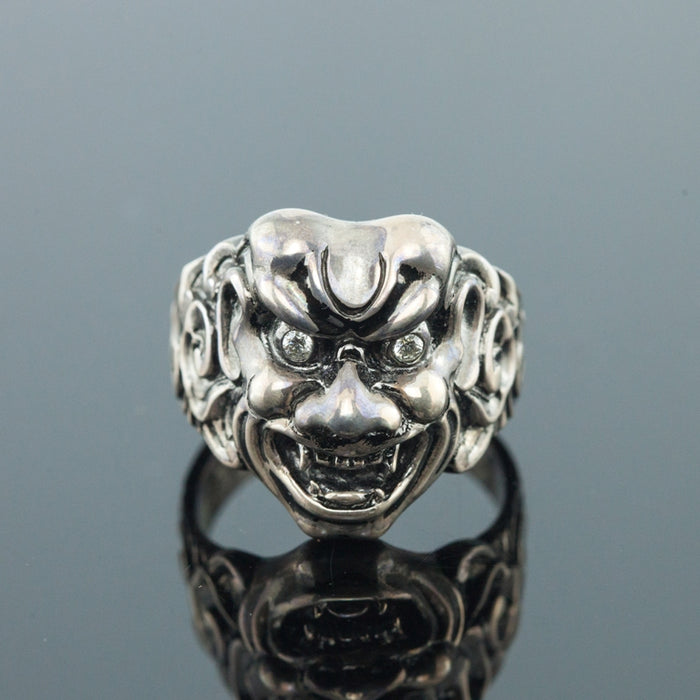 Stephen Webster Men's Ring with Japanese Warrior Design in Sterling Silver